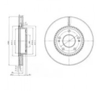 Тормозной диск DELPHI BG3861 BG3861 DELPHI - купить в магазине запчастей по Украине