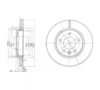 Тормозной диск DELPHI BG3893 BG3893 DELPHI - купить в магазине запчастей по Украине