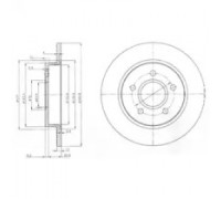 Тормозной диск DELPHI BG3896 BG3896 DELPHI - купить в магазине запчастей по Украине