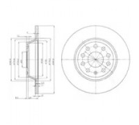 Тормозной диск DELPHI BG3954 BG3954 DELPHI - купить в магазине запчастей по Украине