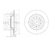 Тормозной диск DELPHI BG3956 BG3956 DELPHI - купить в магазине запчастей по Украине