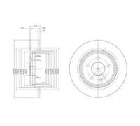 Тормозной диск DELPHI BG3969C BG3969C DELPHI - купить в магазине запчастей по Украине
