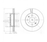 Тормозной диск DELPHI BG4009 BG4009 DELPHI - купить в магазине запчастей по Украине