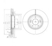Тормозной диск DELPHI BG4011 BG4011 DELPHI - купить в магазине запчастей по Украине