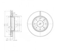 Тормозной диск DELPHI BG4016 BG4016 DELPHI - купить в магазине запчастей по Украине