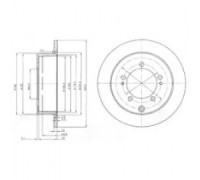 Тормозной диск DELPHI BG4037 BG4037 DELPHI - купить в магазине запчастей по Украине