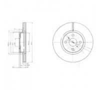 Тормозной диск DELPHI BG4054 BG4054 DELPHI - купить в магазине запчастей по Украине