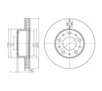 Тормозной диск DELPHI BG4059 BG4059 DELPHI - купить в магазине запчастей по Украине