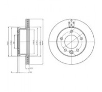 Тормозной диск DELPHI BG4067 BG4067 DELPHI - купить в магазине запчастей по Украине