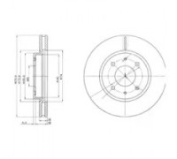 Тормозной диск DELPHI BG4068 BG4068 DELPHI - купить в магазине запчастей по Украине