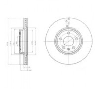 Тормозной диск DELPHI BG4079 BG4079 DELPHI - купить в магазине запчастей по Украине