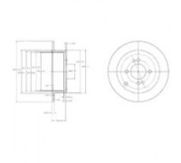 Тормозной диск DELPHI BG4097 BG4097 DELPHI - купить в магазине запчастей по Украине