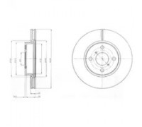 Тормозной диск DELPHI BG4116 BG4116 DELPHI - купить в магазине запчастей по Украине