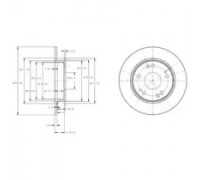 Тормозной диск DELPHI BG4118 BG4118 DELPHI - купить в магазине запчастей по Украине