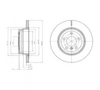 Тормозной диск DELPHI BG4168 BG4168 DELPHI - купить в магазине запчастей по Украине
