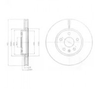 Тормозной диск DELPHI BG4189C BG4189C DELPHI - купить в магазине запчастей по Украине