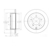 Тормозной диск DELPHI BG4198 BG4198 DELPHI - купить в магазине запчастей по Украине