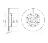 Тормозной диск DELPHI BG4294 BG4294 DELPHI - купить в магазине запчастей по Украине
