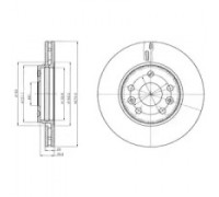 Тормозной диск DELPHI BG4317C BG4317C DELPHI - купить в магазине запчастей по Украине