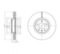 Тормозной диск DELPHI BG4346C BG4346C DELPHI - купить в магазине запчастей по Украине