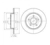 Тормозной диск DELPHI BG4386 BG4386 DELPHI - купить в магазине запчастей по Украине