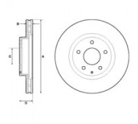 Тормозной диск DELPHI BG4713C BG4713C DELPHI - купить в магазине запчастей по Украине