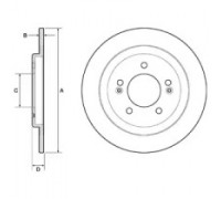 Тормозной диск DELPHI BG4749C BG4749C DELPHI - купить в магазине запчастей по Украине