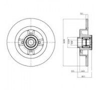 Тормозной диск DELPHI BG9032RSC BG9032RSC DELPHI - купить в магазине запчастей по Украине