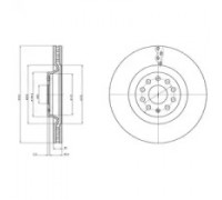 Тормозной диск DELPHI BG9109C BG9109C DELPHI - купить в магазине запчастей по Украине