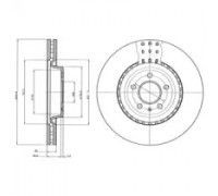 Тормозной диск DELPHI BG9110C BG9110C DELPHI - купить в магазине запчастей по Украине