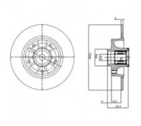 Тормозной диск DELPHI BG9112RSC BG9112RSC DELPHI - купить в магазине запчастей по Украине