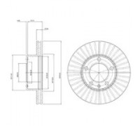 Тормозной диск DELPHI BG9692 BG9692 DELPHI - купить в магазине запчастей по Украине