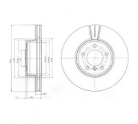 Тормозной диск DELPHI BG9871 BG9871 DELPHI - купить в магазине запчастей по Украине