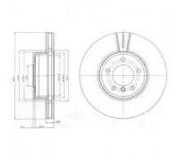 Тормозной диск DELPHI BG9871C BG9871C DELPHI - купить в магазине запчастей по Украине