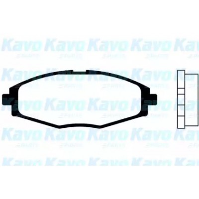Комплект тормозных колодок, дисковый тормоз BP1004 KAVO PARTS - купить в магазине запчастей по Украине