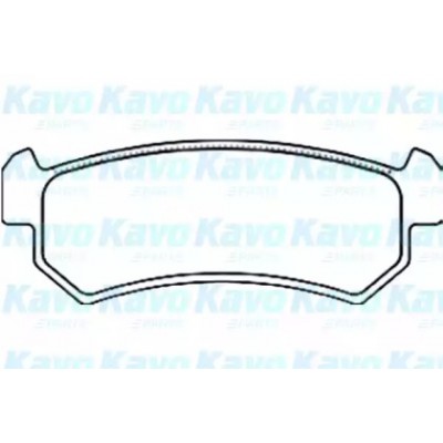 Комплект тормозных колодок, дисковый тормоз BP1010 KAVO PARTS - купить в магазине запчастей по Украине