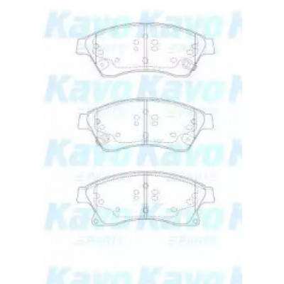 Комплект тормозных колодок, дисковый тормоз BP1017 KAVO PARTS - купить в магазине запчастей по Украине