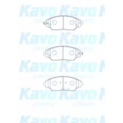 Комплект тормозных колодок, дисковый тормоз BP1018 KAVO PARTS - купить в магазине запчастей по Украине
