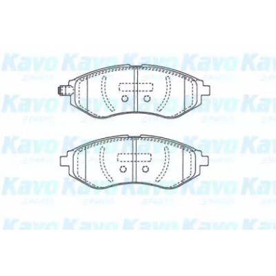 Комплект тормозных колодок, дисковый тормоз BP1021 KAVO PARTS - купить в магазине запчастей по Украине