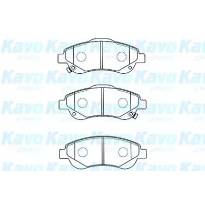 Комплект тормозных колодок, дисковый тормоз BP2054 KAVO PARTS - купить в магазине запчастей по Украине