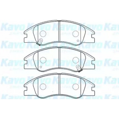 Комплект тормозных колодок, дисковый тормоз BP4012 KAVO PARTS - купить в магазине запчастей по Украине