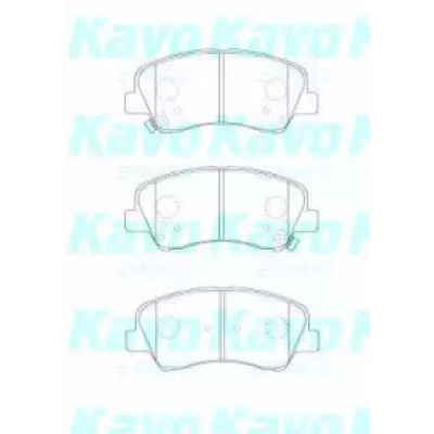 Комплект тормозных колодок, дисковый тормоз BP4026 KAVO PARTS - купить в магазине запчастей по Украине