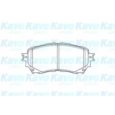 Комплект тормозных колодок, дисковый тормоз BP4581 KAVO PARTS - купить в магазине запчастей по Украине