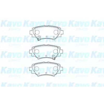 Комплект тормозных колодок, дисковый тормоз BP4586 KAVO PARTS - купить в магазине запчастей по Украине