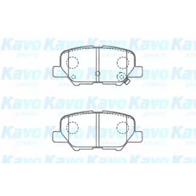 Комплект тормозных колодок, дисковый тормоз BP5562 KAVO PARTS - купить в магазине запчастей по Украине