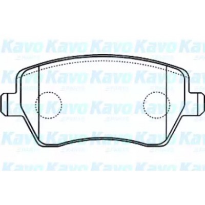 Комплект тормозных колодок, дисковый тормоз BP6570 KAVO PARTS - купить в магазине запчастей по Украине