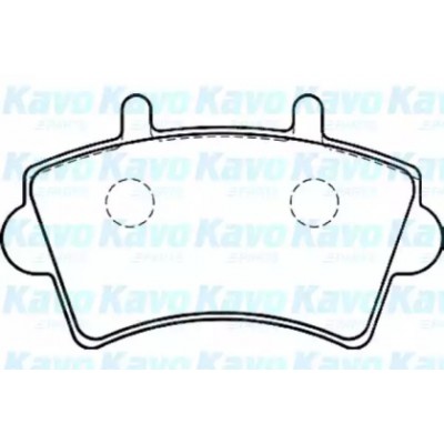 Комплект тормозных колодок, дисковый тормоз BP6575 KAVO PARTS - купить в магазине запчастей по Украине