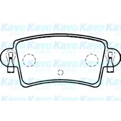 Комплект тормозных колодок, дисковый тормоз BP6576 KAVO PARTS - купить в магазине запчастей по Украине