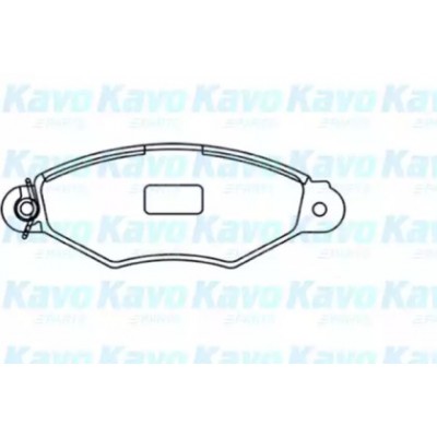 Комплект тормозных колодок, дисковый тормоз BP6578 KAVO PARTS - купить в магазине запчастей по Украине