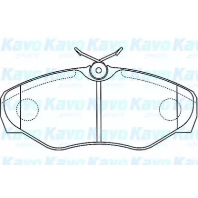 Комплект тормозных колодок, дисковый тормоз BP6601 KAVO PARTS - купить в магазине запчастей по Украине